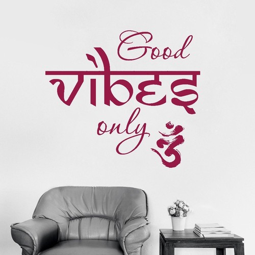 Wandtattoo yoga lotus good - yoga,