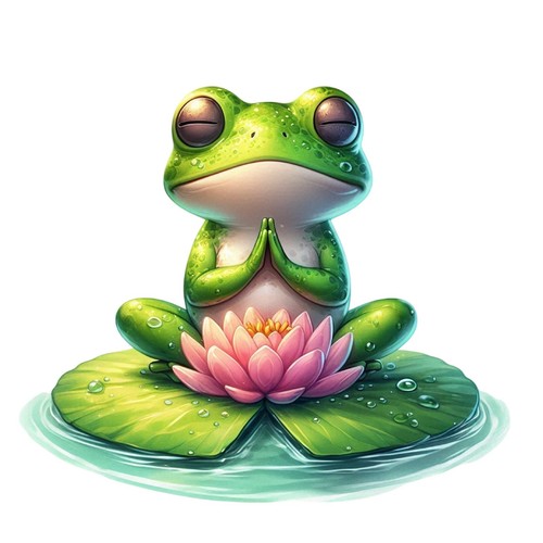Yoga frosch wandtattoo - yoga,