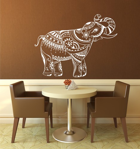Wandtattoo indischer elefant - wandtattoo,