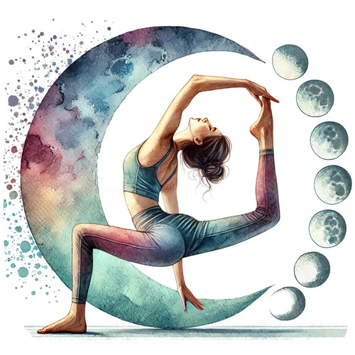 Wandtattoo aufkleber yoga - wandtattoo,