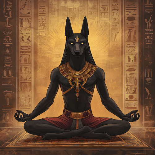 Wandtattoo aufkleber anubis - aufkleber,
