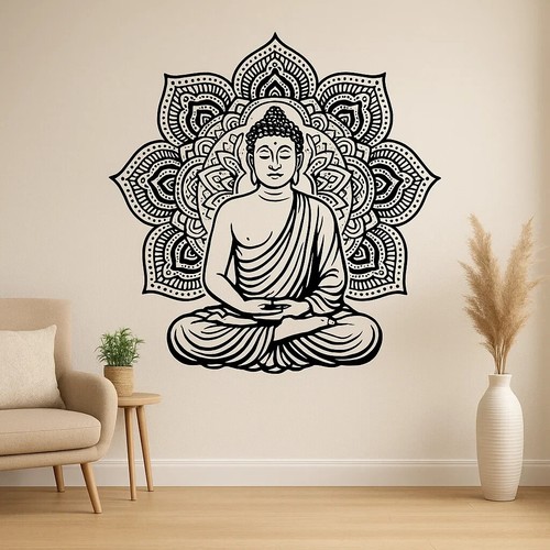 Buddha mandala wandtattoo - wandtattoo, –