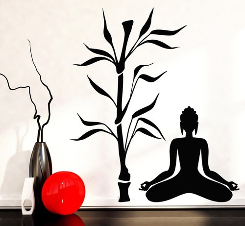 Wandtattoo yoga lotus budha - lotus,