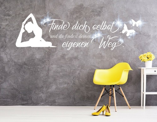 Wandtattoo finde dich selbst - finde,