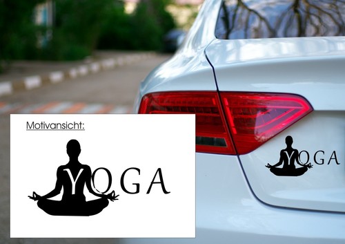 Kfz aufkleber yoga - -,