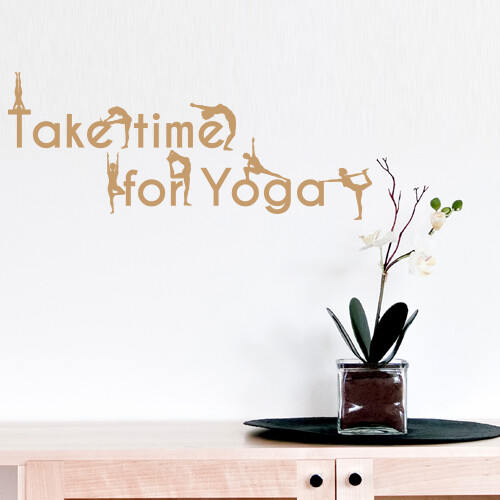 Wandtattoo spruch take - , time