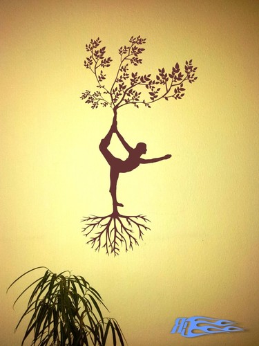 Wandtattoo frau baum - baum, wurzeln