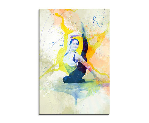 60x90cm yoga iii - yoga, aquarell