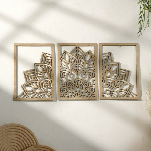 Wandbilder set 3er mandala - wandbilder,