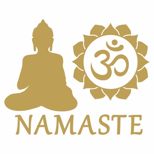 Buddha aufkleber namaste - buddha, deko
