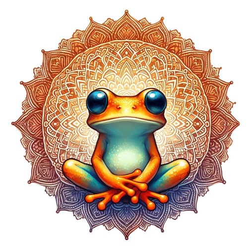 Yoga frosch wandtattoo - wandtattoo, –