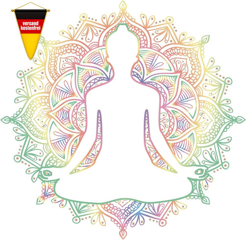 Buntes yoga mandala - buntes,